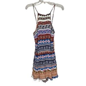 American‎ Eagle Outfitters Romper Women Medium Geometric Flowy Y2K Shortalls